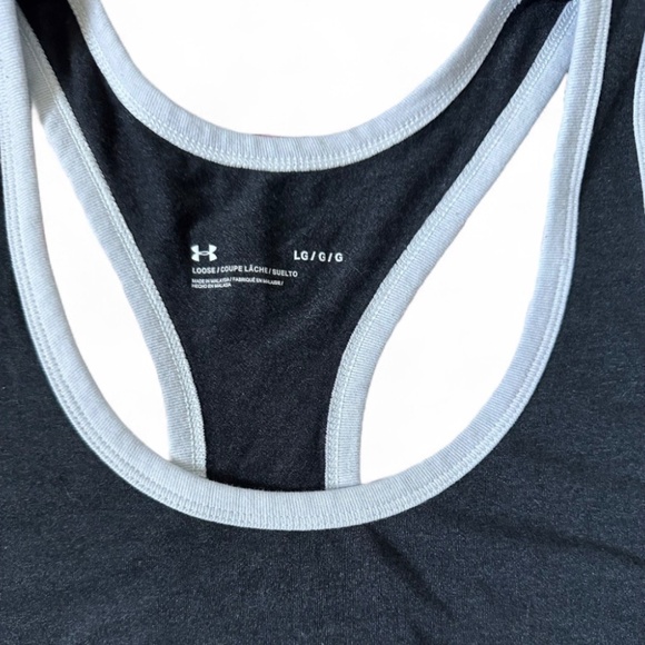 Project Rock Under Armour Gray Outlaw Mana Tank Top Mens Large - Picture 4 of 5